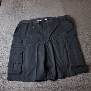 Boulder Creek Trading Cargo Shorts Big Tall Mens Size 48 Black Chino Khaki Cotto